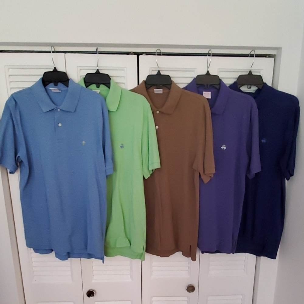 5 Brooks Brothers polo shirts